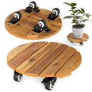 Rolling Plant Stand Set of 2 with Lockable Casters by LJGDeals