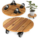 Rolling Plant Stand Set of 2 with Lockable Casters by DirectDeals