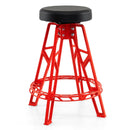 Heavy-Duty Aluminum Garage Bar Chair with 360¬∞ Swiveling Seat-Red by LJGDeals