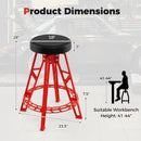 Heavy-Duty Aluminum Garage Bar Chair with 360¬∞ Swiveling Seat-Red by LJGDeals