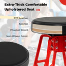 Heavy-Duty Aluminum Garage Bar Chair with 360¬∞ Swiveling Seat-Red by LJGDeals