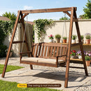 Carbonized Fir Wood Swing Frame with 880 lb Capacity by LJGDeals
