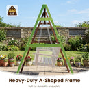 Carbonized Fir Wood Swing Frame with 880 lb Capacity by DirectDeals