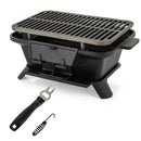 100% Cast Iron Hibachi Grill with Grill Grate Lifter by LJGDeals