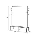 Heavy Duty Clothes Rack 50-Inch Wide Metal Garment Wardrobe Rack-Black by LJGDeals