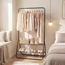 Heavy Duty Clothes Rack with Hanging Rod and Storage Shelves by LJGDeals
