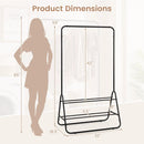 Heavy Duty Clothes Rack with Hanging Rod and Storage Shelves by DirectDeals