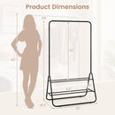 Heavy Duty Clothes Rack with Hanging Rod and Storage Shelves by LJGDeals