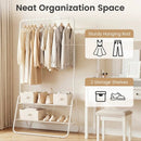 Heavy Duty Clothes Rack with Hanging Rod and Storage Shelves by LJGDeals