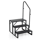 Heavy Duty Hot Tub Stair with Wide Anti-Slip Platforms for Porch and Mobile Home by LJGDeals