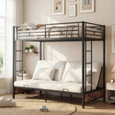 Heavy Duty Metal Bunk Bed Frame with Headboard and Footboard by LJGDeals