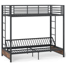 Heavy Duty Metal Bunk Bed Frame with Headboard and Footboard by DirectDeals
