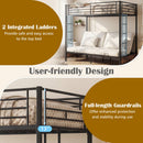 Heavy Duty Metal Bunk Bed Frame with Headboard and Footboard by DirectDeals