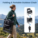 Camping Chair Heavy Duty with Cup Holder and Bottle Opener by LJGDeals