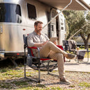 Camping Chair Heavy Duty with Cup Holder and Storage by LJGDeals