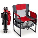 Camping Chair Heavy Duty with Cup Holder and Storage by LJGDeals