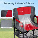 Camping Chair Heavy Duty with Cup Holder and Storage by LJGDeals