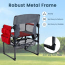 Camping Chair Heavy Duty with Cup Holder and Storage by LJGDeals