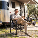 Camping Chair Heavy Duty with Cup Holder and Storage by DirectDeals
