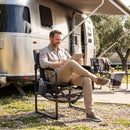 Camping Chair Heavy Duty with Cup Holder and Storage by LJGDeals