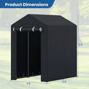 Portable Storage Shed with Roll-Up Zipper Door by LJGDeals