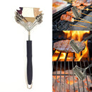 GobekUsa BBQ Triple Head Brush - Grill Cleaner Tool for Barbecue and Oven
