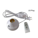 GobekUsa E27 LED Lamp Base with Timer, Wireless Screw Socket for Home Bedroom