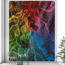 GobekUsa Boho Girl Tapestry: Hippie Yoga Mat, Sofa Blanket, Home Decor Art