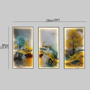 GobekUsa Landscape Painting LED Wall Sconces Suite