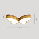 GobekUsa LED Butterfly Chandelier Modern Wood Ceiling Light for Kids Room