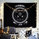 GobekUsa Cat Witchcraft Black Rose Tapestry Wall Hanging Tapestries for Home Decor