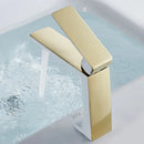 GobekUsa Gold Basin Faucet: Modern Mixer Tap for Bathroom Sink, Hot & Cold Water Control