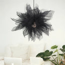 GobekUsa Gauze Flower Chandeliers: Modern Nordic Mesh Pendant Light for Bedroom, Living, Children's Room