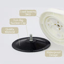 GobekUsa ABS Suction Cup Bathroom Shelf Organizer - Wall Mounted Shower Rack & Basket Holder