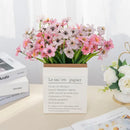 GobekUsa Artificial Cherry Blossom Wall Flowers - Home Garden Wedding Decor