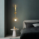 GobekUsa Golden Metal Glass Wall Lamp | Up Down Sconce Spotlight for Bedroom and Living Room