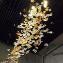 Maple Leaf Glass Chandelier