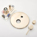 GobekUsa Brushed Gold Concealed Shower Mixer Control Valve Round/Square Box Faucet