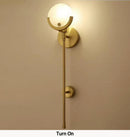GobekUsa Golden Marble Wall Lamp Luxury Living Room Bedroom Decor Sconce