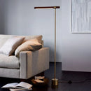 GobekUsa Linear Wood LED Floor Lamp | Modern Minimalist Designer Vertical Loft Floor Light