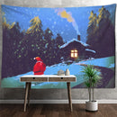 GobekUsa Camel Printed Polyester Tapestry Wall Hanging - Christmas Pattern Home Decor