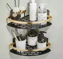 GobekUsa Bathroom Corner Shelves Suction Cup Storage Rack Shower & Kitchen Organizer
