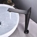 GobekUsa Black Brass Bathroom Sink Faucet Hot Cold Mixer Deck Mounted Water Tap