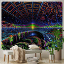 GobekUsa Bohemian Tapestry: Psychedelic Home Decoration Art, Large Size for Yoga Mat or Sofa