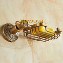 GobekUsa Antique Brass Bathroom Soap Basket Wall Mounted Soap Dish Holder