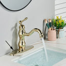 GobekUsa Brass Basin Faucet with Swivel Spout & Single Handle Deck Mount