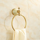 GobekUsa Gold Bathroom Accessories Set: Shelf, Towel Rack, Holder, Brush Holder, Bath Hardware