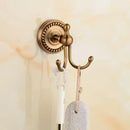 GobekUsa Brass Bathroom Set: Robe Hook, Paper Holder, Towel Bar, Soap Basket.