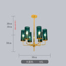 GobekUsa Glass Chandelier: Luxury Nordic LED Hanging Lamp for Living Room, Dining Room, Bedroom
