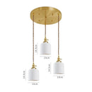 GobekUsa Ceramic LED Pendant Light: Japanese Style, Nordic Design, Modern Living Room Hanging Lamp